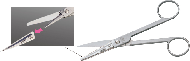 Replaceable blade scissors